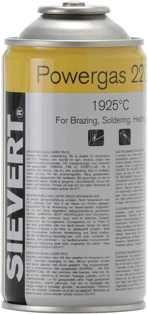 Sievert Powergas plynová kartuše 175 g 1 ks