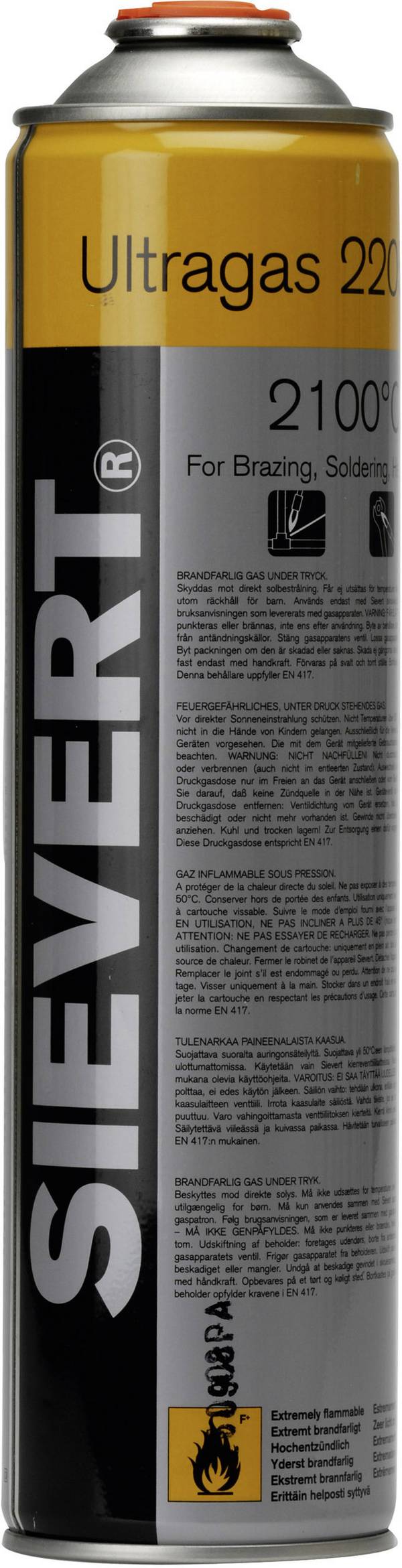 Sievert Ultragas plynová kartuše 210 g 1 ks