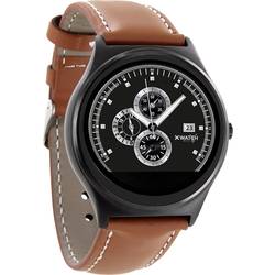 Chytré hodinky X-WATCH QIN XW Prime II, koňaková, černá