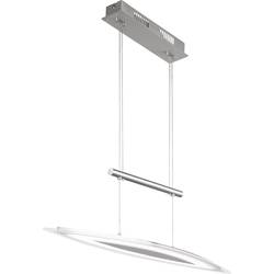 LED závěsný lustr WOFI Avignon 7275.01.64.0000, 24 W, teplá bílá, niklová (matná)