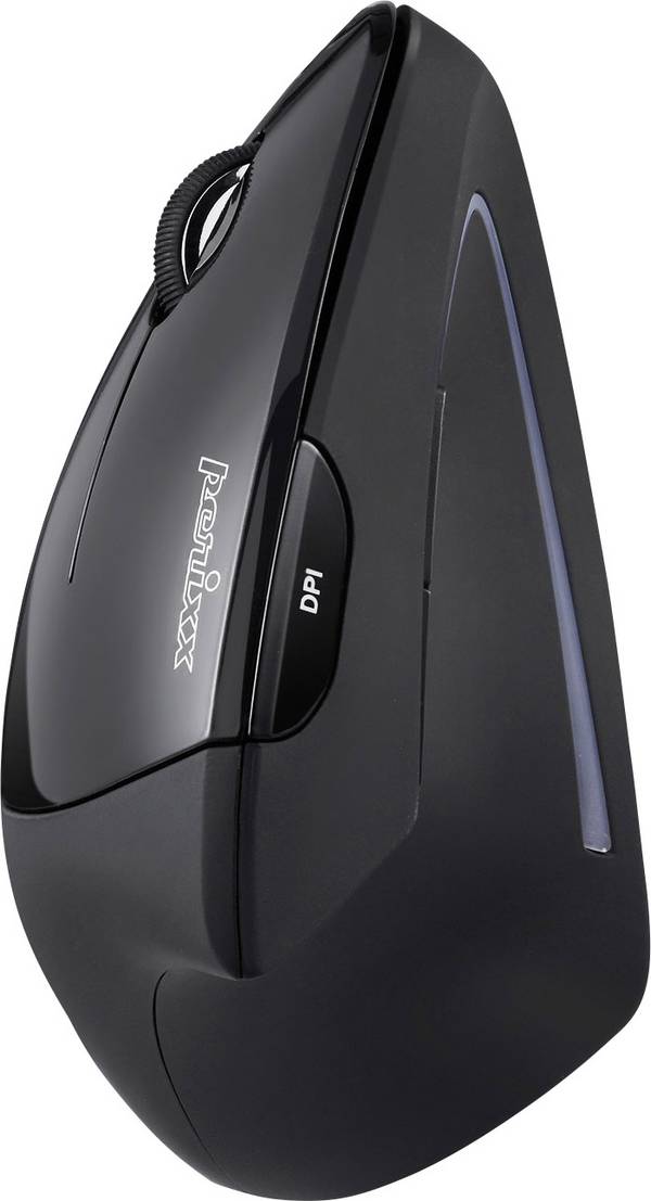 Perixx Perimice-713L optická ergonomická myš, přenos USB, 5 tlačítko, 2000 dpi, černá