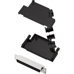 Sada D-SUB zásuvková lišta encitech D45ZK37-BK-HDS62-K, 45 °, pólů 62, pájecí kalíšek, 1 ks