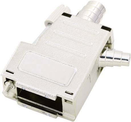 encitech DSSK-M-09-L-K 6260-0106-01 D-SUB pouzdro Pólů: 9 plast, pokovený 180 °, 45 ° stříbrná 1 ks