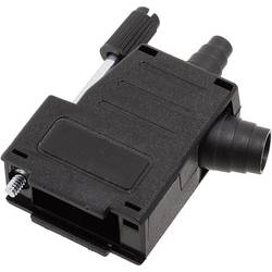 D-SUB pouzdro encitech DSSK-P-09-L+G-K 6260-0107-41, pólů 9, plast, 180 °, 45 °, černá, 1 ks