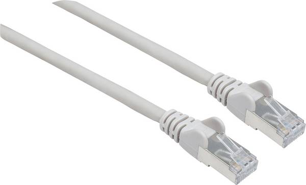 Intellinet 741217 RJ45 síťové kabely, propojovací kabely CAT 6A S/FTP 30.00 m šedá fóliové stínění, stínění pletivem, stíněný, bez halogenů 1 ks
