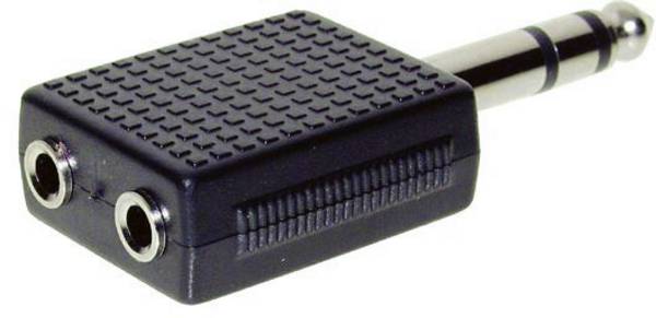 TRU COMPONENTS adaptér jack jack zástrčka 6,3 mm - jack zásuvka 3,5 mm stereo Pólů:3 1 ks