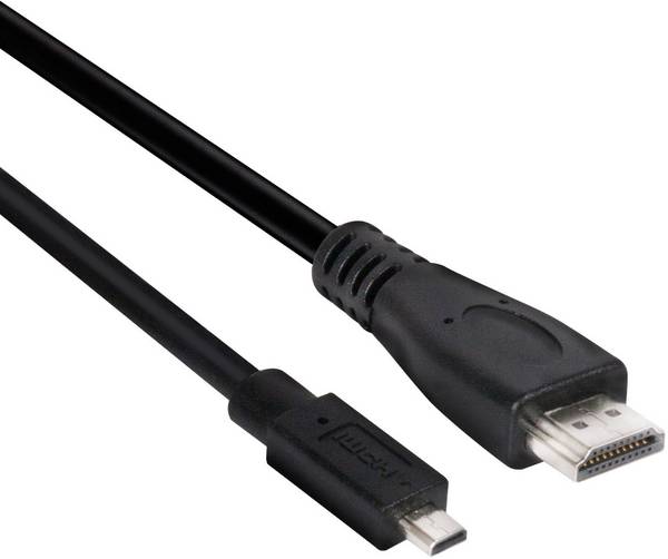 club3D HDMI kabel Zástrčka HDMI Micro-D, Zástrčka HDMI-A 1.00 m černá CAC-1351 4K UHD HDMI kabel