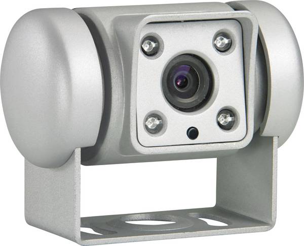 Dometic Group PerfectView CAM 45 NAV couvací kamera s kabelem funkce zrcadla, dodatečný IR, integrované vytápění  stříbrná