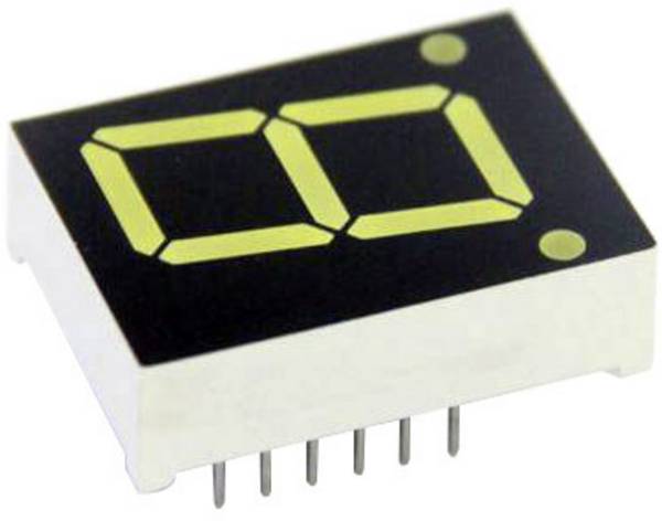 TRU COMPONENTS 7segmentový displej zelená 13.1 mm 2.1 V Počet číslic: 1 TRU-7S1-52GAG
