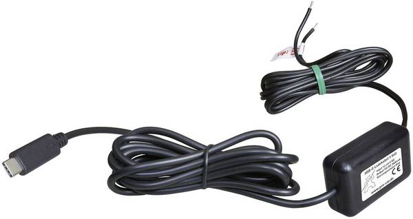 ProCar Nabíjecí USB-C kabel IP44 3000 mA Proudová zatížitelnost (max.)=3 A  Pro přímé připojení na baterii 12 V na 5 V, 24 V na 5 V