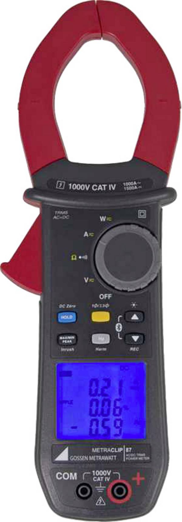 Gossen Metrawatt METRACLIP 87 digitální proudové kleště, multimetr, datalogger, Displej (counts): 6000