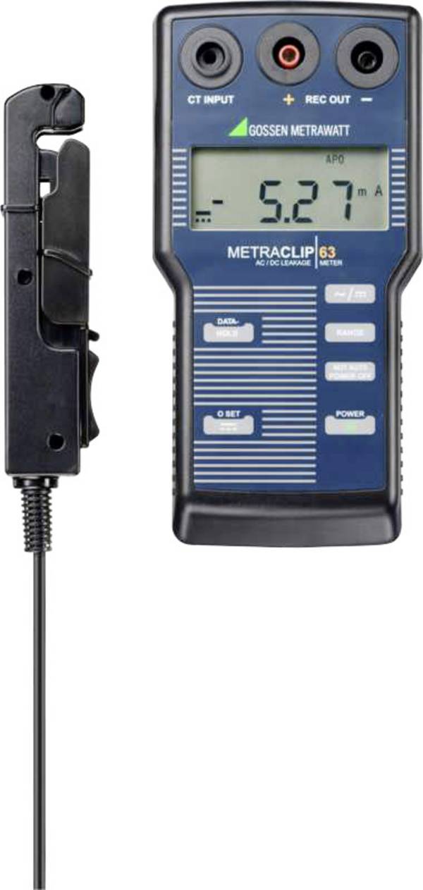 Gossen Metrawatt METRACLIP 63 digitální proudové kleště, procesní proudový výstup, CAT II 600 V, CAT III 300 V, Displej (counts): 9999