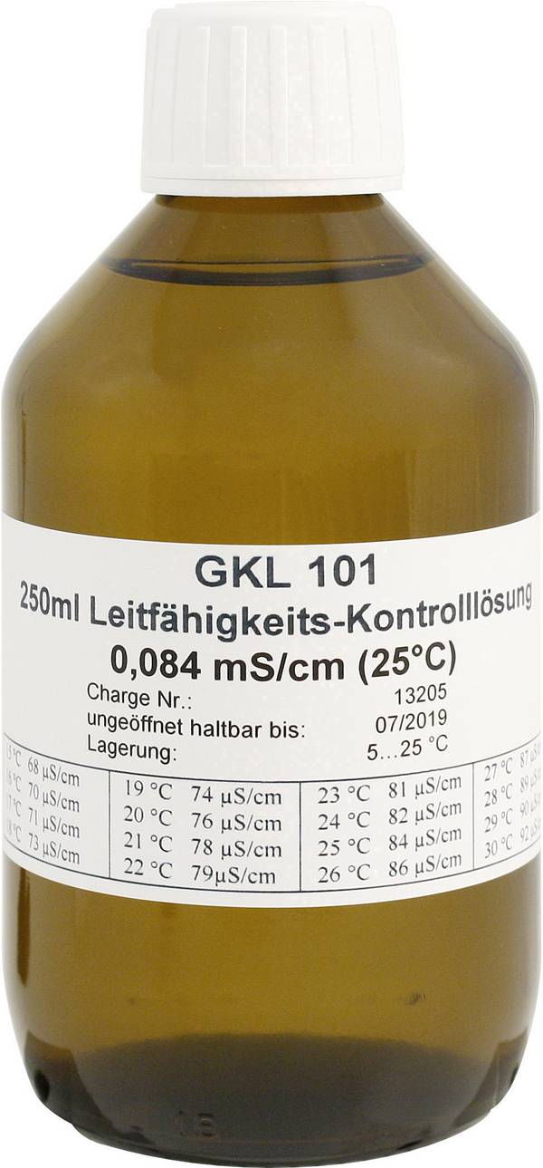 Kontrolní roztok měrné vodivosti  Greisinger GKL-101