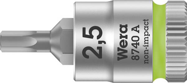 Wera 8740 A 05003331001 inbus nástrčný klíč   2.5 mm 1/4" 2.5 mm   1/4" (6,3 mm)