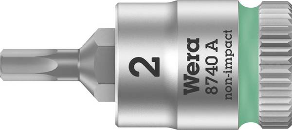Wera 8740 A 05003330001 inbus nástrčný klíč  funkce zadržení 2 mm 1/4" 2 mm   1/4" (6,3 mm)