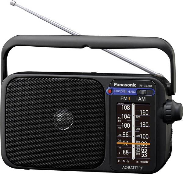 Panasonic RF-2400DEG RF-2400DEG-K přenosné rádio, FM, FM, černá