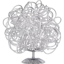 LED stolní lampa WOFI 8366.01.70.7000, 10 W, teplá bílá, stříbrná