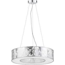LED závěsný lustr WOFI Leika 6370.01.70.7000, 21 W, teplá bílá, stříbrná