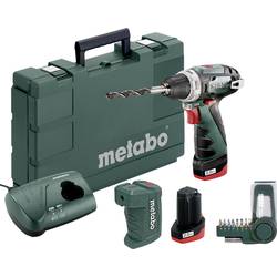 Aku vrtací šroubovák Metabo PowerMaxx BS Basic Set 600080910, 10.8 V, 2 Ah, Li-Ion akumulátor