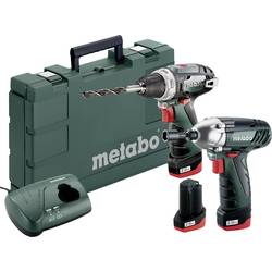Aku vrtací šroubovák, aku příklepový šroubovák Metabo Combo Set 10.8 V BS+SSD 685092000, 10.8 V, 2 Ah, Li-Ion akumulátor