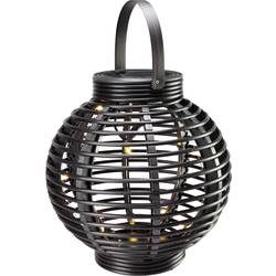 LED solární zahradní svítidlo Polarlite Rattan 250 PL-8220875, IP44, černá, teplá bílá