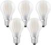 OSRAM HOMELIGHTING 4058075090620 LED Energetická třída (EEK2021) E (A - G) E27 klasická žárovka 7 W = 60 W teplá bílá (Ø x d) 60 mm x 108 mm vlákno 5 ks