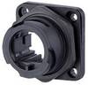 Metz Connect 1401013302KE, RJ45 konektor, příruba, černá, 1 ks