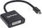 Černý adaptér z Mini DisplayPort na DVI s nápisem 'manhattan' na krytu.