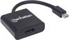 Manhattan 152570 Mini-DisplayPort adaptér [1x mini DisplayPort zástrčka - 1x HDMI zásuvka] černá stíněný, UL certifikace 15.00 cm