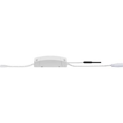 Bílý elektrický přístroj se dvěma kabely, jedním na každé straně, v minimalistickém designu.