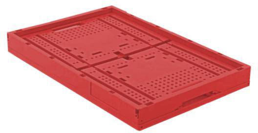 1657998 stohovací zásobník , vhodné pro potraviny, (d x š x v) 600 x 400 x 310 mm, červená, 1 ks