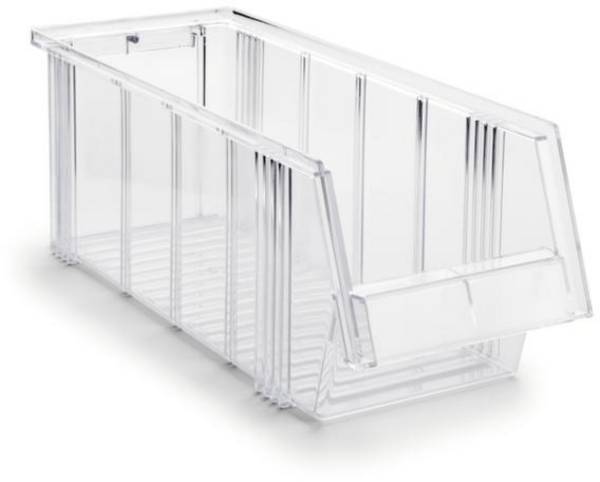 Treston 527515 skladový box , (š x v x h) 186 x 156 x 500 mm, transparentní, 12 ks