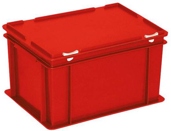 BRB Lagertechnik 1658105 stohovací zásobník , vhodné pro potraviny, (d x š x v) 400 x 300 x 235 mm, červená, 1 ks