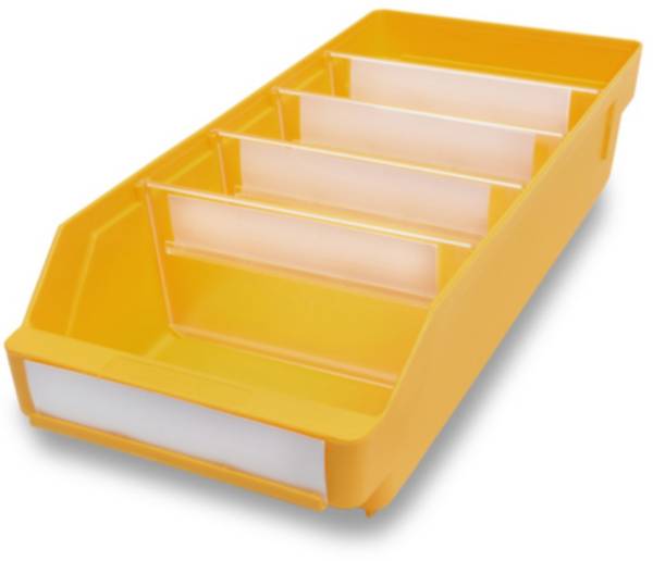 Stemo 689544 regálová krabice , vhodné pro potraviny, (d x š x v) 180 x 180 x 95 mm, žlutá, 20 ks