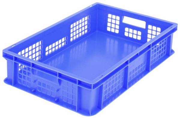BITO Lagertechnik 1658743 stohovací zásobník , Classic, vhodné pro potraviny, (d x š x v) 600 x 400 x 130 mm, modrá, 1 ks