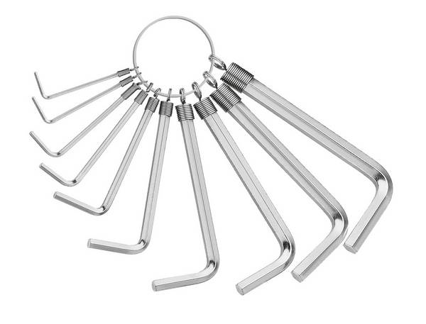 Matador Schraubwerkzeuge  inbus klíč 2 mm, 2.5 mm, 3 mm, 4 mm, 4.5 mm, 5 mm, 5.5 mm, 6 mm, 8 mm, 10 mm   10dílná