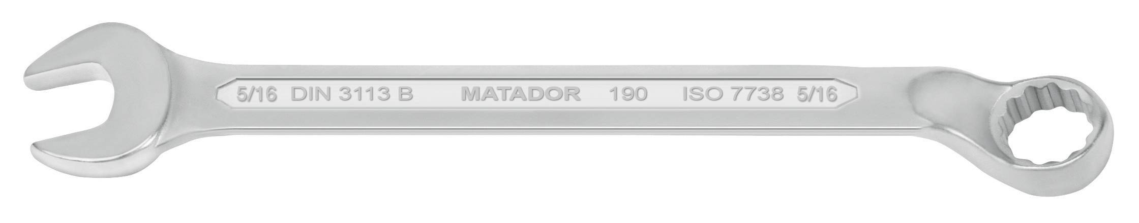 Matador Schraubwerkzeuge 01908002 očkoplochý klíč Délka klíče (palce) (jen pro nadpis) 5/16"