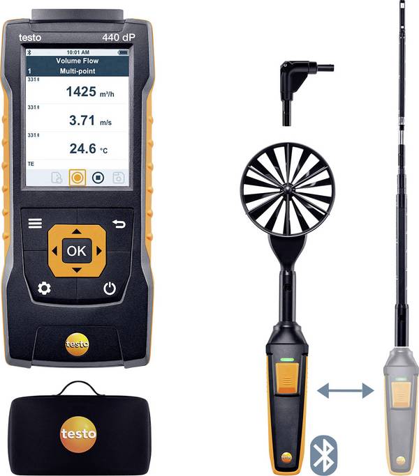 testo 440 Set1 delta P anemometr 0563 4409