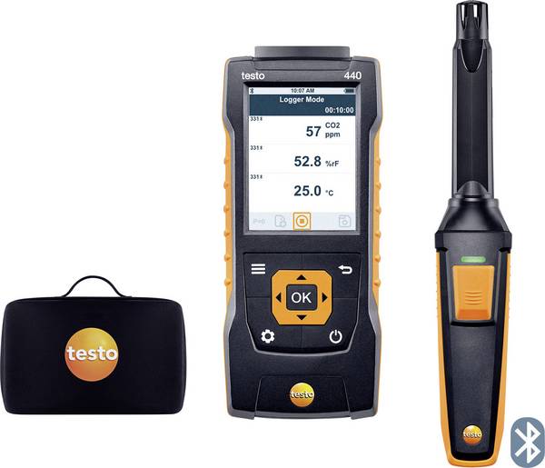 testo 440 Set CO2 měřič oxidu uhličitého (CO2), 0 - 10000 ppm