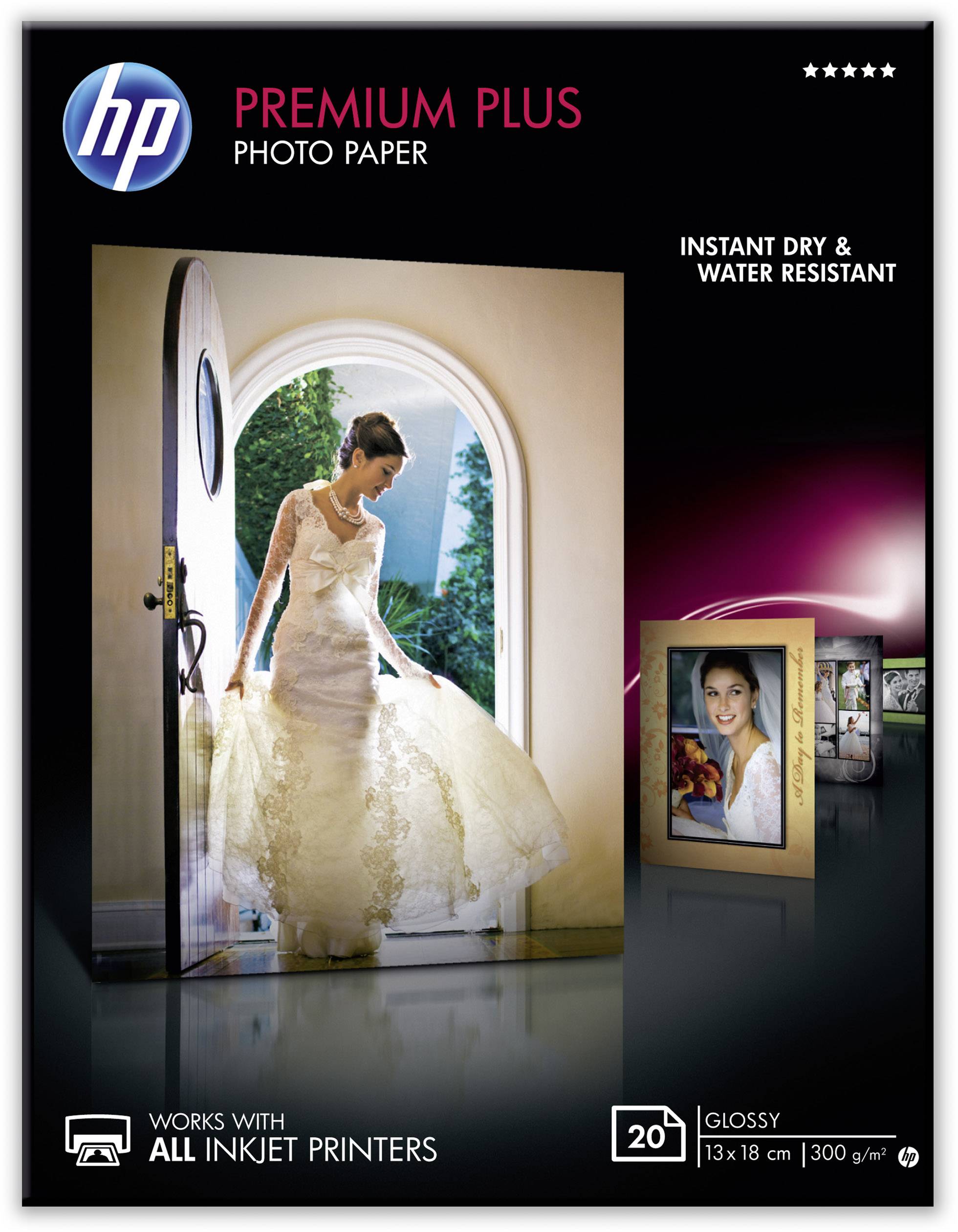 HP Premium Plus Photo Paper CR676A fotografický papír 13 x 18 cm 300 g/m² 20 listů lesklý