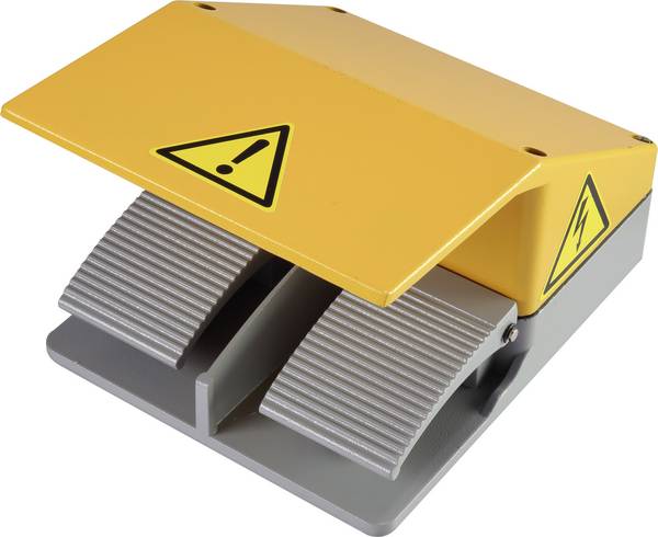 TRU COMPONENTS  nožní/ruční tlačítko 220 V/AC, 380 V/AC 10 A 2 pedály  2 rozpínací kontakty, 2 spínací kontakty  1 ks