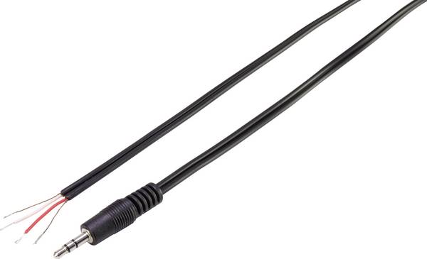 TRU COMPONENTS 93038c442 jack konektor 3.5 mm jack zástrčka 3,5 mm - kabel s otevřenými konci stereo  1 ks