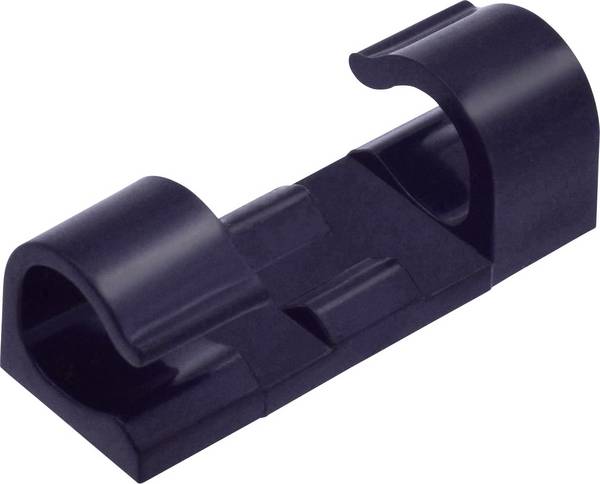 TRU COMPONENTS 93015c304r držák kabelu samolepicí TC-6649828 Průměr kabelového svazku (rozsah) 4 do 7 mm   černá 1 ks