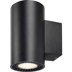 LED nástěnné světlo SLV Supros 114140, 30.4 W, teplá bílá, černá