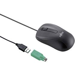 Fujitsu M530 Wi-Fi myš USB, PS2 laserová černá 3 tlačítko 1200 dpi konektor PS2