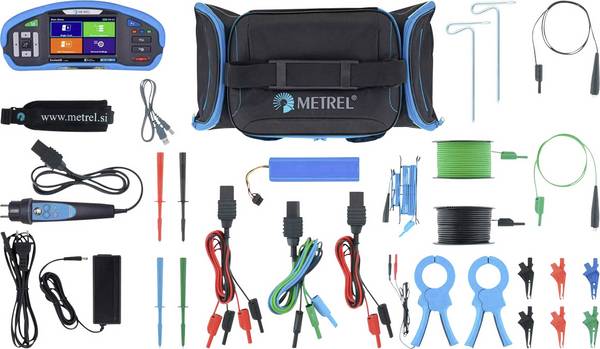 Metrel MI 3155 EU VDE tester, sada, Kalibrováno dle (ISO), Norma VDE 0100, 20992697, EN a DE menu