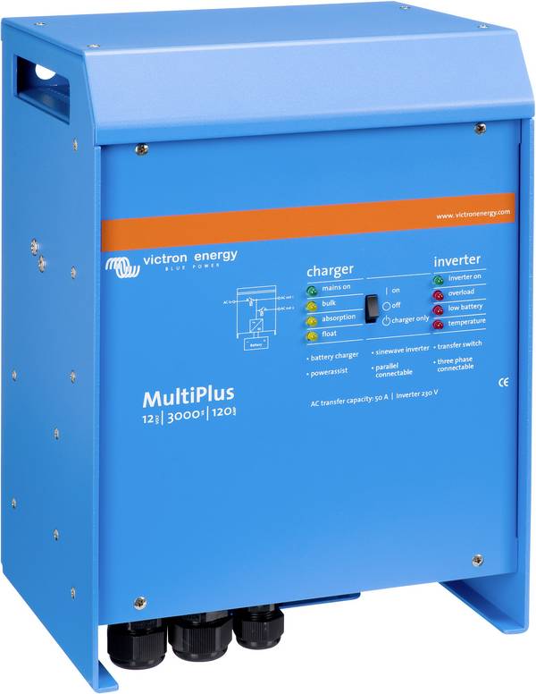 Victron Energy síťový měnič MultiPlus C 12/3000/120-16, 3000 W, 12 V/DC -> 230 V/AC, zabudovaná nabíječka