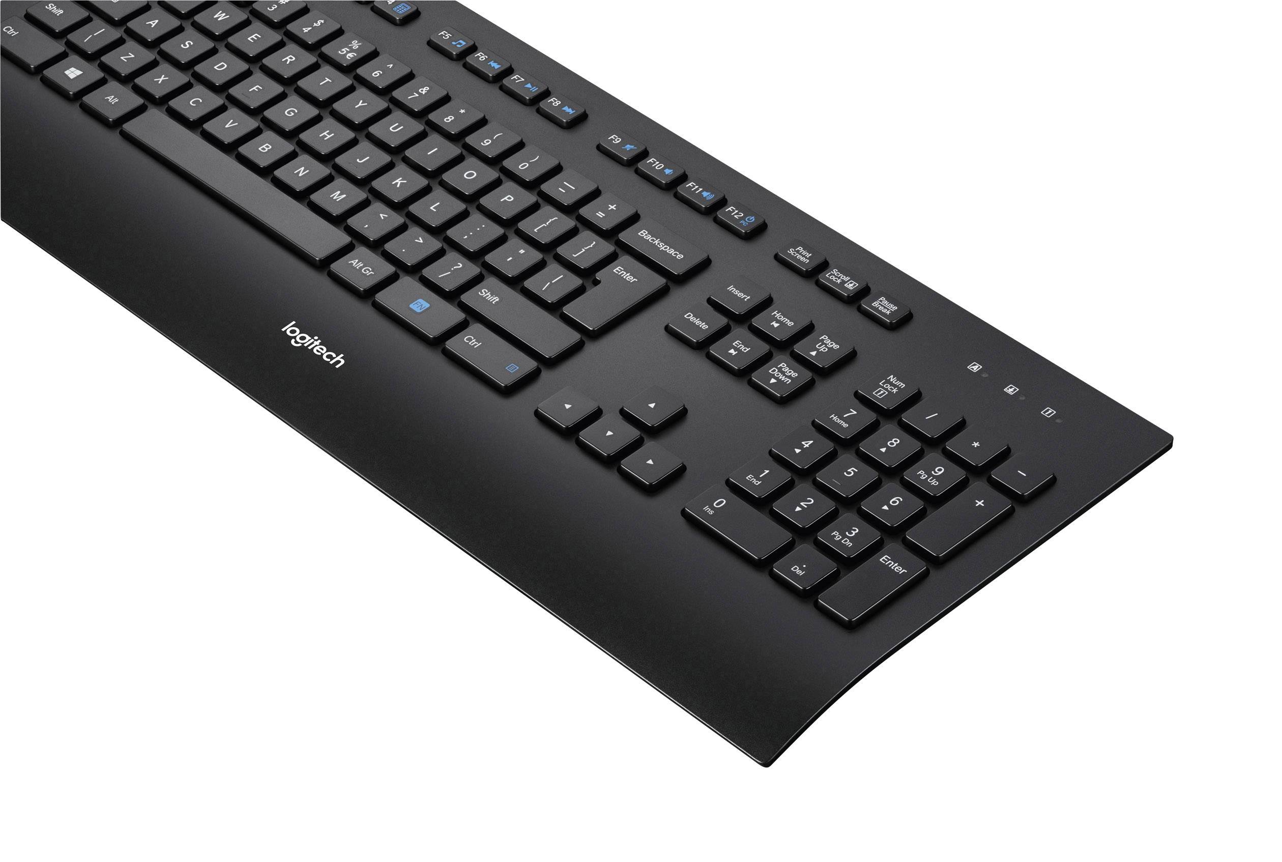 Logitech K280e B2B USB klávesnice německá, QWERTZ černá odolné proti stříkající vodě-6