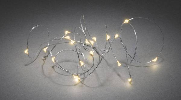 Konstsmide 1461-890 světelný řetěz s baterií  vnitřní  na baterii Počet žárovek 40 LED jantar Délka světel: 3.90 m časoměřič