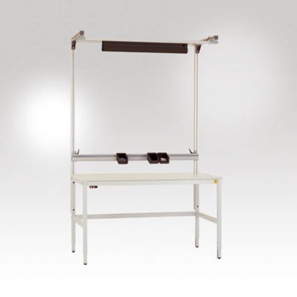 Manuflex  LZ8323.7035  ESD  Boxy nosič kolejnice 1500 (1496mm) pro alu-aufbau RAL7035 světle šedá leitlahig    světle šedá